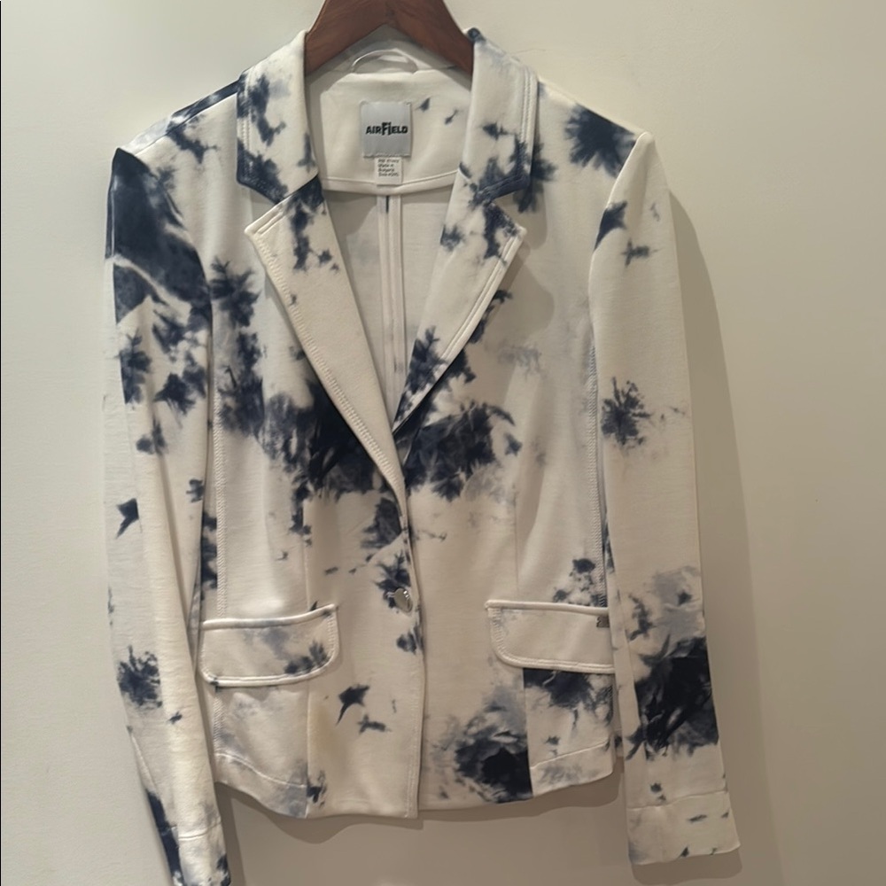 Airfield Blue and White Blazer- “The Santorin Blazer”. Made in Bulgaria.